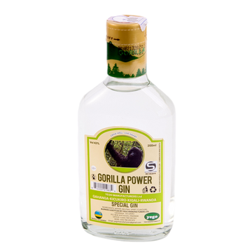 Gorilla Power Gin | 200ml | Yego Manufacturers | Rwandan Gin
