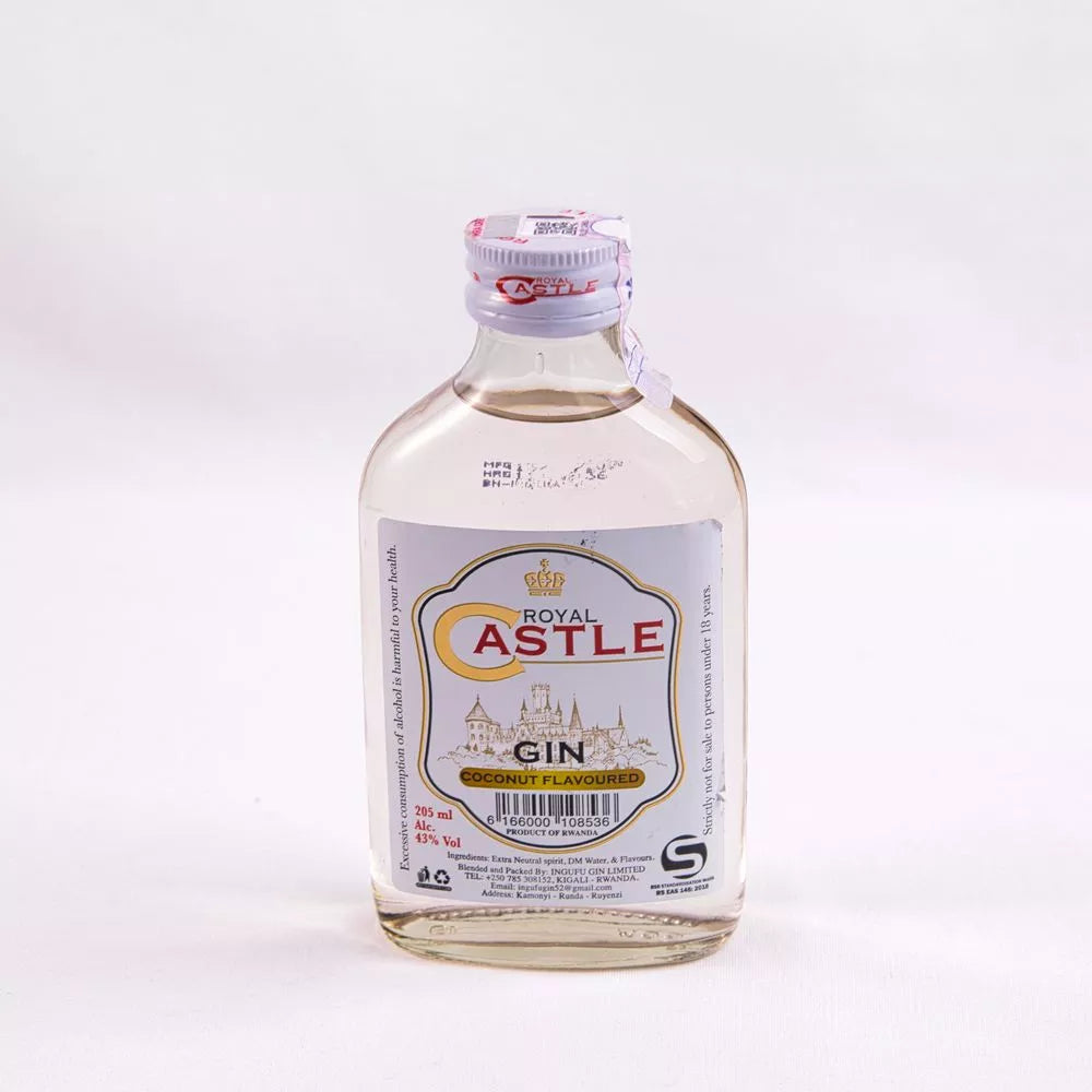 Royal Castle Coconut Gin | Ingufu Gin | 43% Abv | 205ml